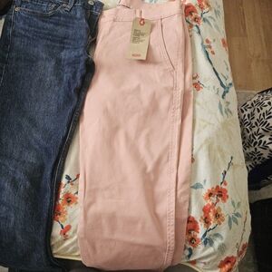 2 Levi's Light Pink High-Rise Trousers Xx Chino And 511